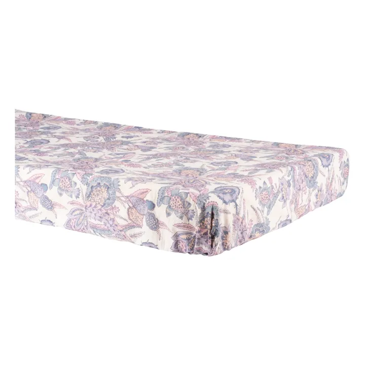 Louise Misha Drap-housse Nicole en coton bio | Violet