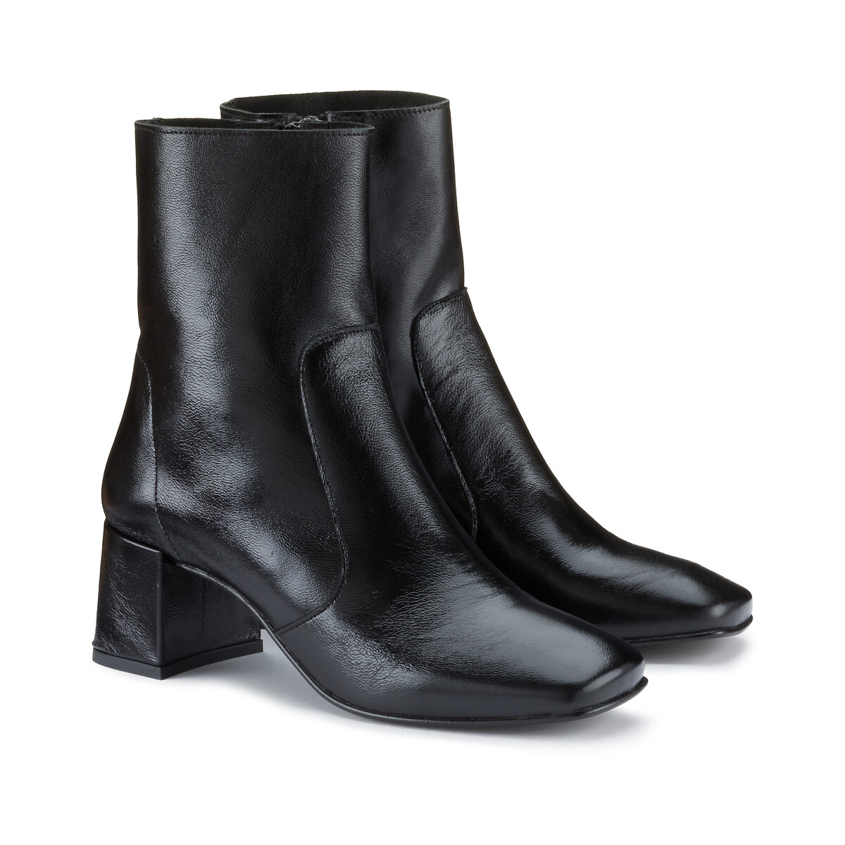 JONAK<br>Botas de garrafa em couro envelhecido, Amalric