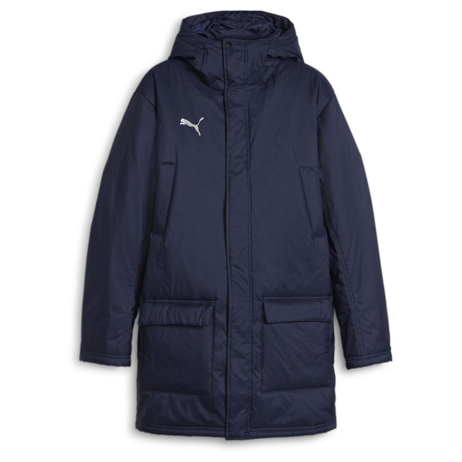 PUMA Manteau d'Hiver teamFINAL - Bleu Marine/Argenté