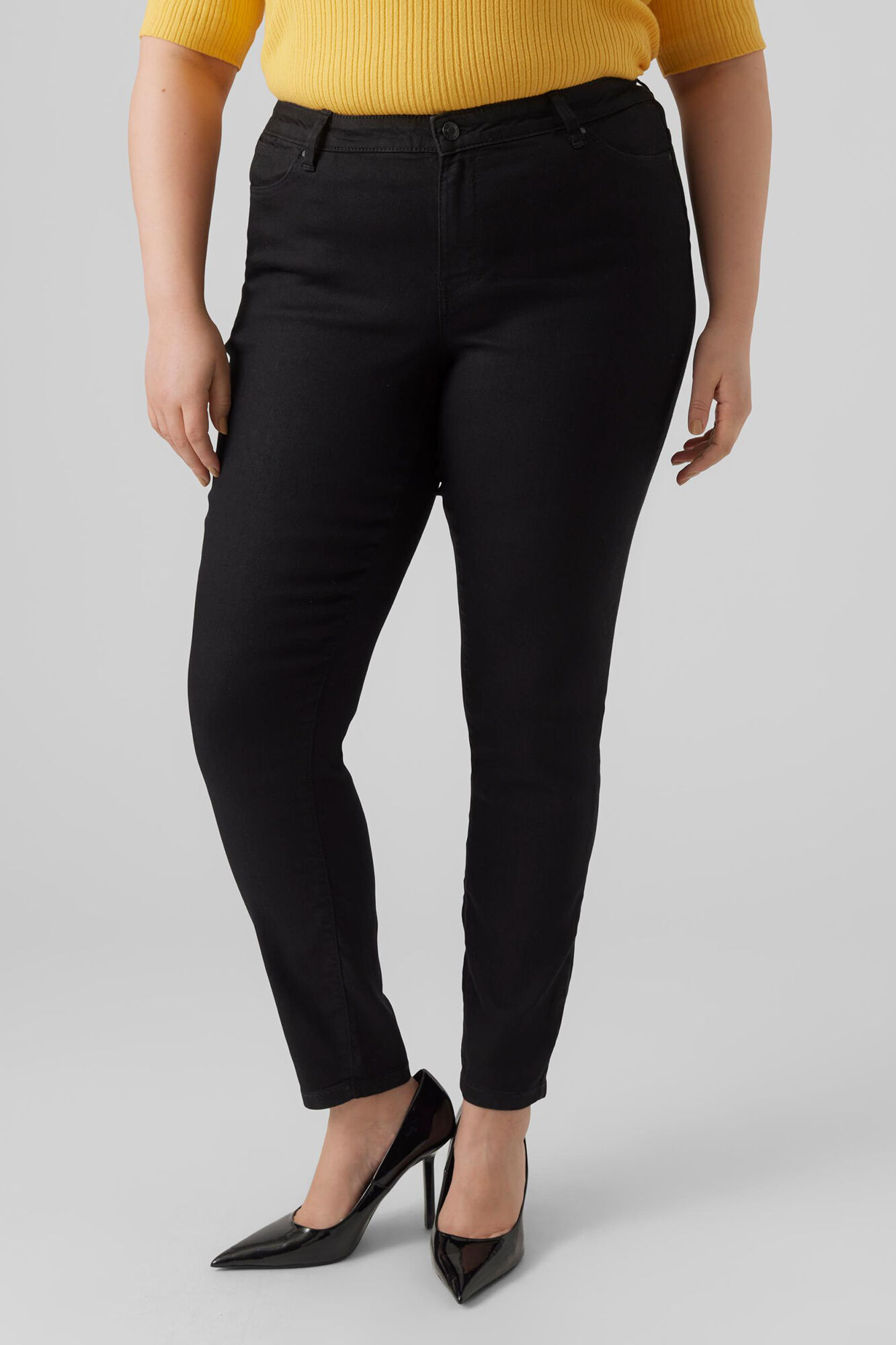 Calça Jegging Cowboy Plus Size - Preta