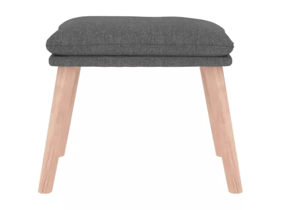 Repose-pied Gris clair 45x29,5x35 cm Tissu