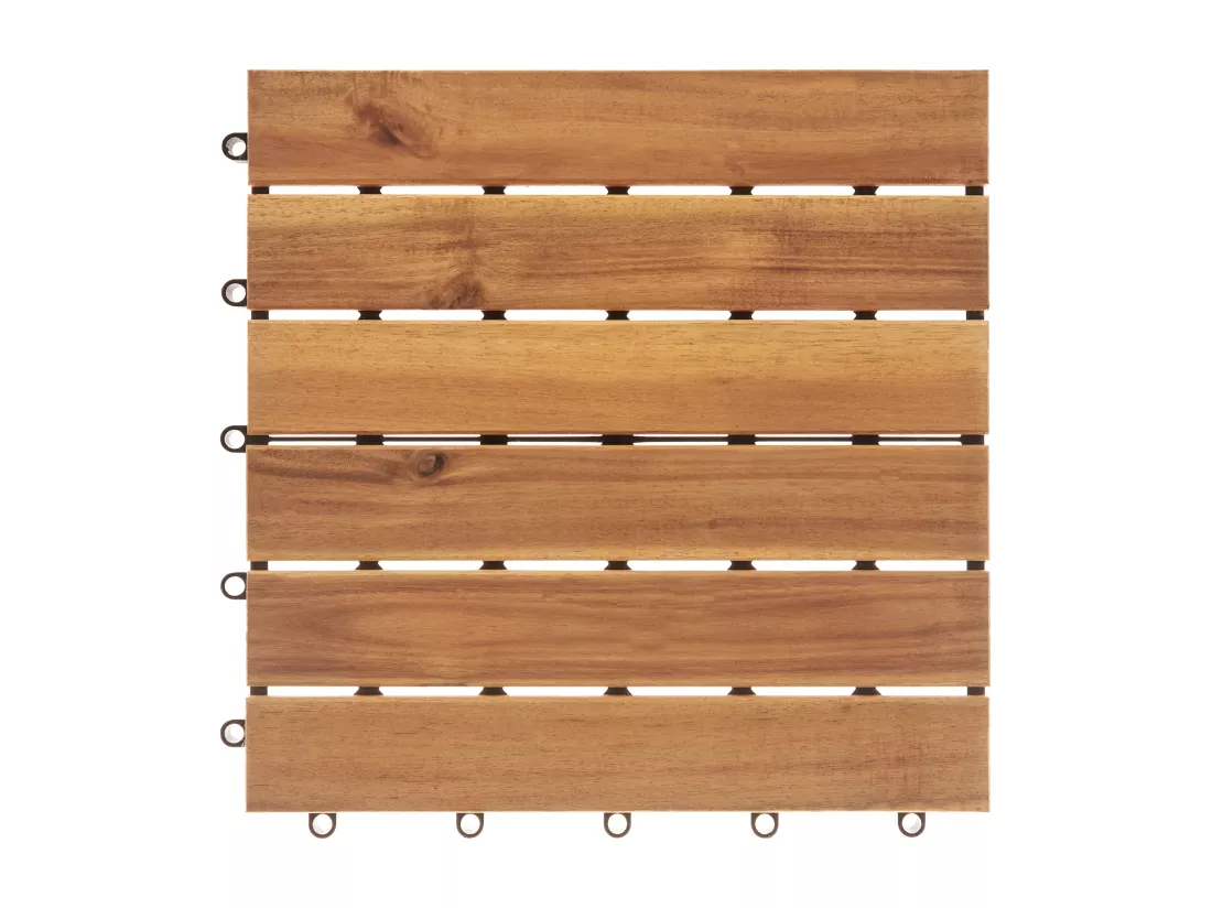 Caillebotis ACCETTURA Bois d'acacia certifié Naturel