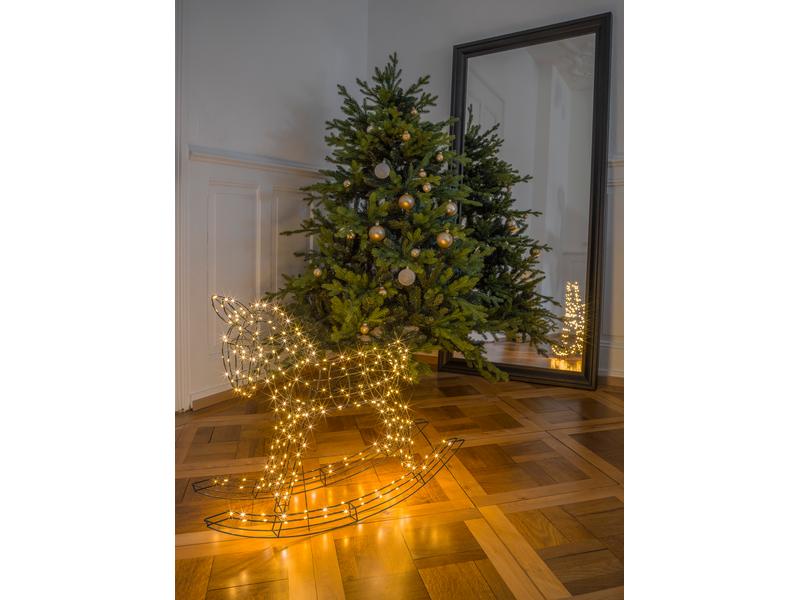 STT LED-Figur Pferd, 65 cm, Schwarz LED Weihnachtsdekoration