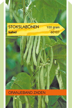 Oranjeband zaden Stokslabonen Isabel - Groentezaden - 100 Gram