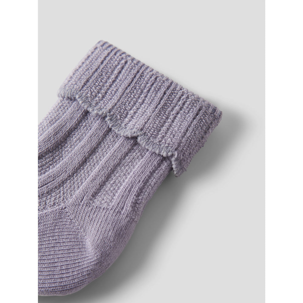 Køb Name It Lavender Gray Nbftrish Strømper