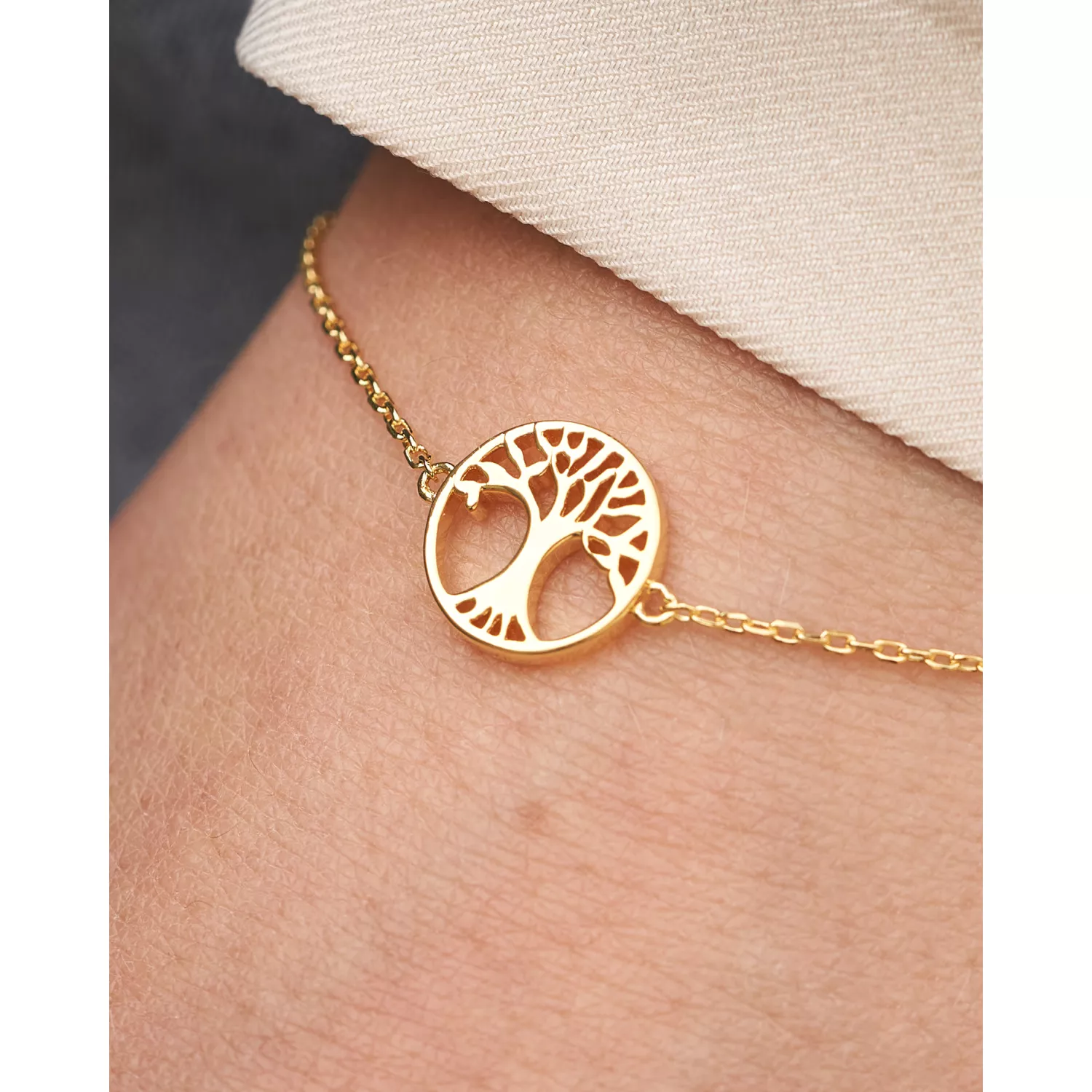 Avilé Jewelry Tree of Life Armbånd 18 kt. Forgyldt Sølv DI015-GP