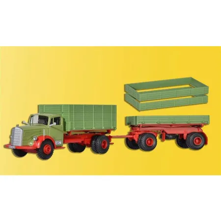 Kibri MB 6600 Kipper mit Anhänger, Baujahr 1950-54