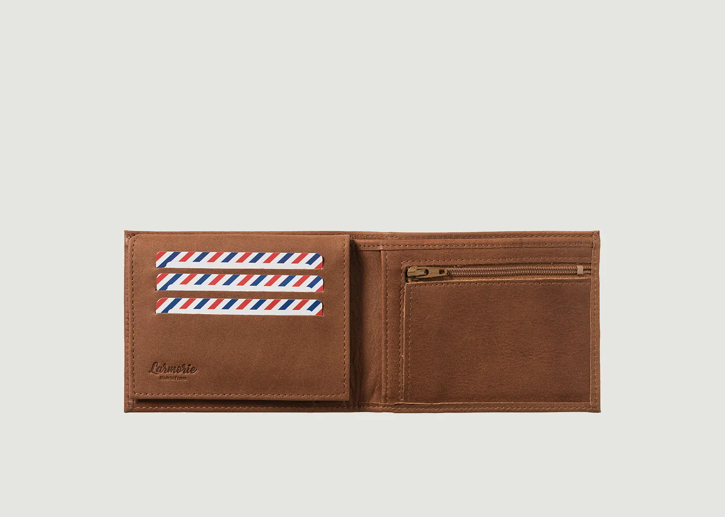 Portefeuille Arthur en cuir nubuck Larmorie