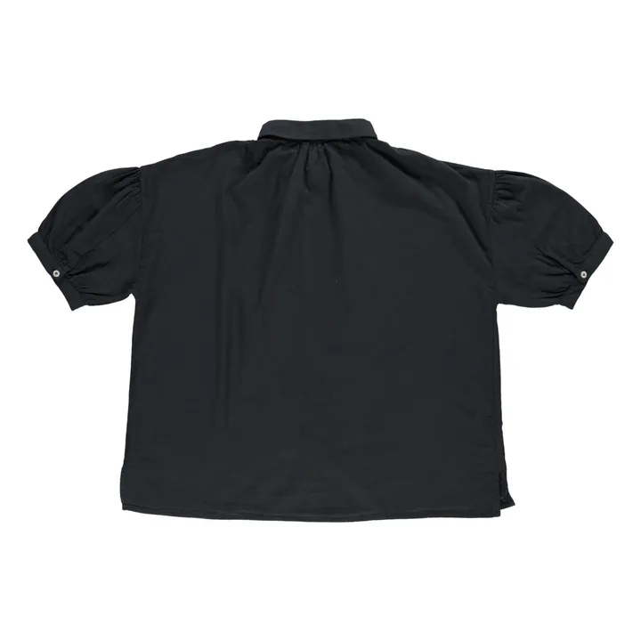 Poudre Organic Blouse Neotine Double Gaze de Coton - Collection Femme | Noir
