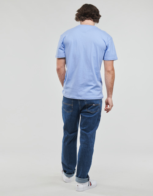 Tommy Jeans - TJM CLSC LINEAR CHEST TEE - Bleu ciel