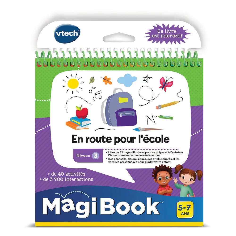 LIVRE MAGIBOOK - EN ROUTE POUR L'ECOLE