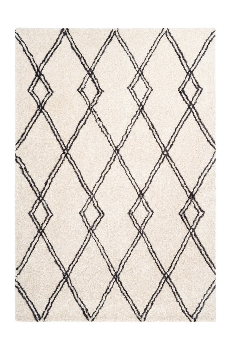Hoogpolig tapijt Oasisic Ivory 25 mm Modern 120 x 170 cm