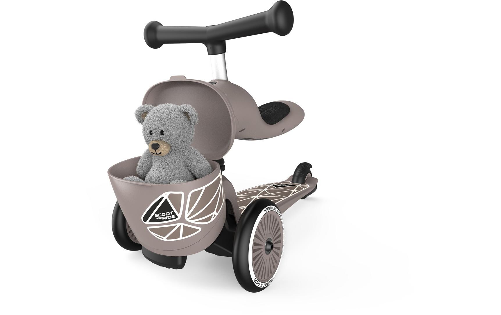 Scooter Brown lines BraunScooter mit Sitz