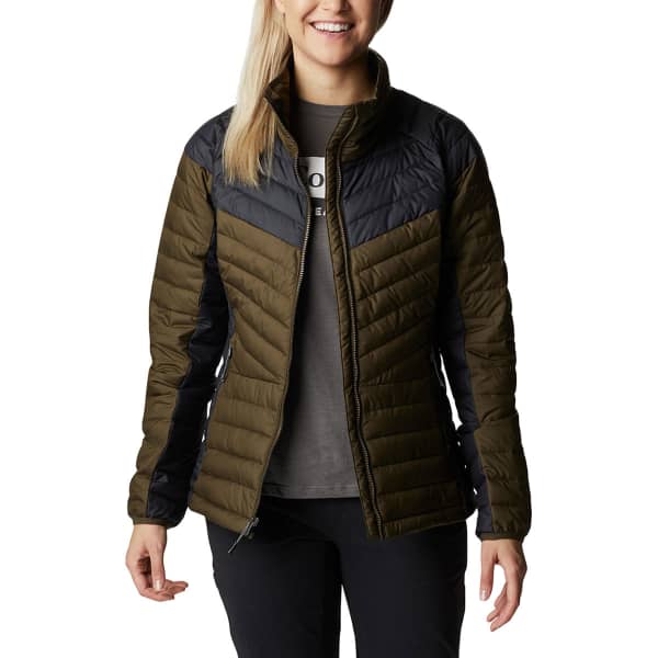 Doudoune randonnée COLUMBIA POWDER LITE BLOCKED II OLIVE GREEN BLACK