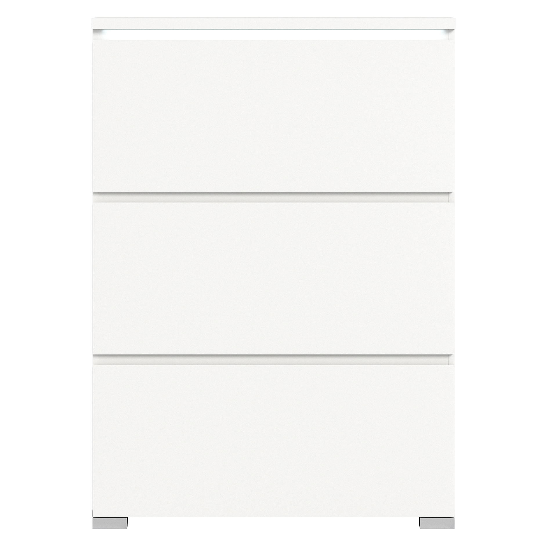 Schuhschrank SHOELOVE - weiß - 130 cm hoch