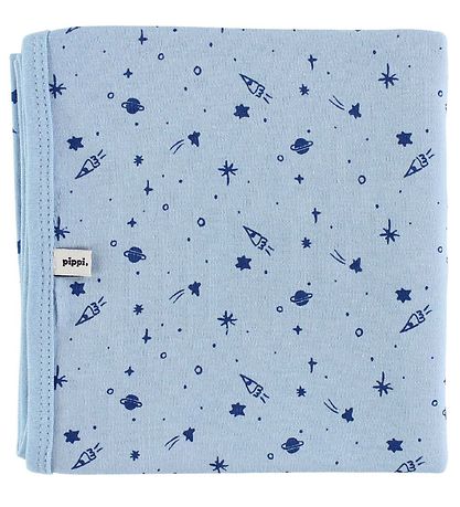 Pippi Baby Teppich - 70x70 - 2er-Pack - Navy/Hellblau m. Traktor