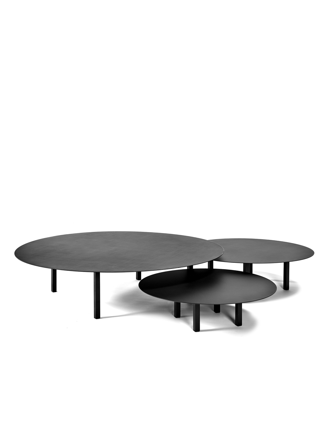 Salontafel Lowtable 02 Ø78 zwart