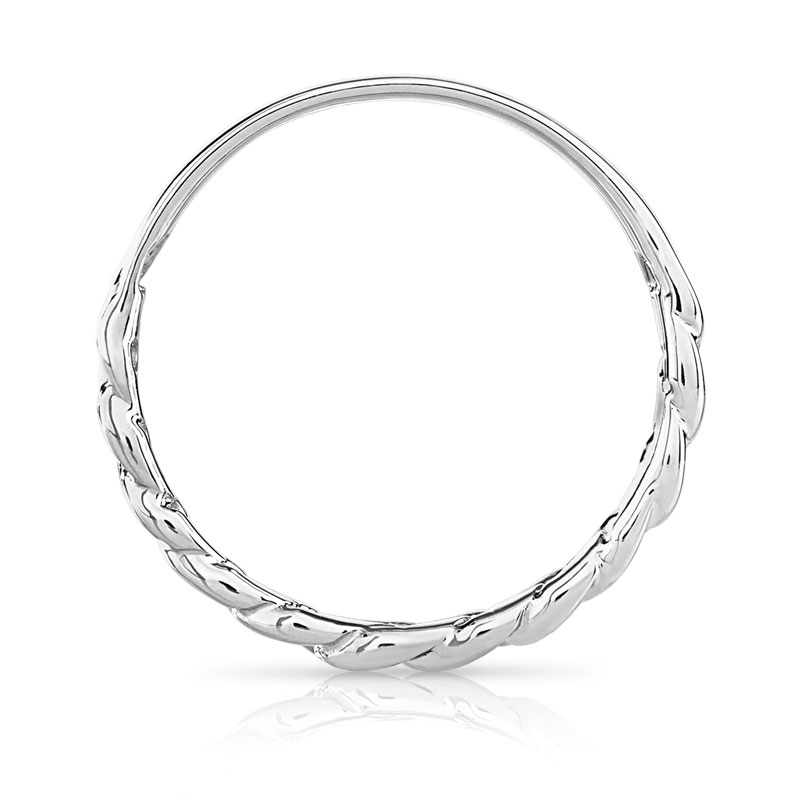 Bague argent 925 prénom demi-chaîne
