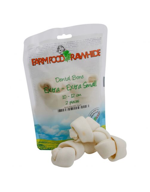 Farm Food Rawhide Dental Bone Rund - Hondensnacks