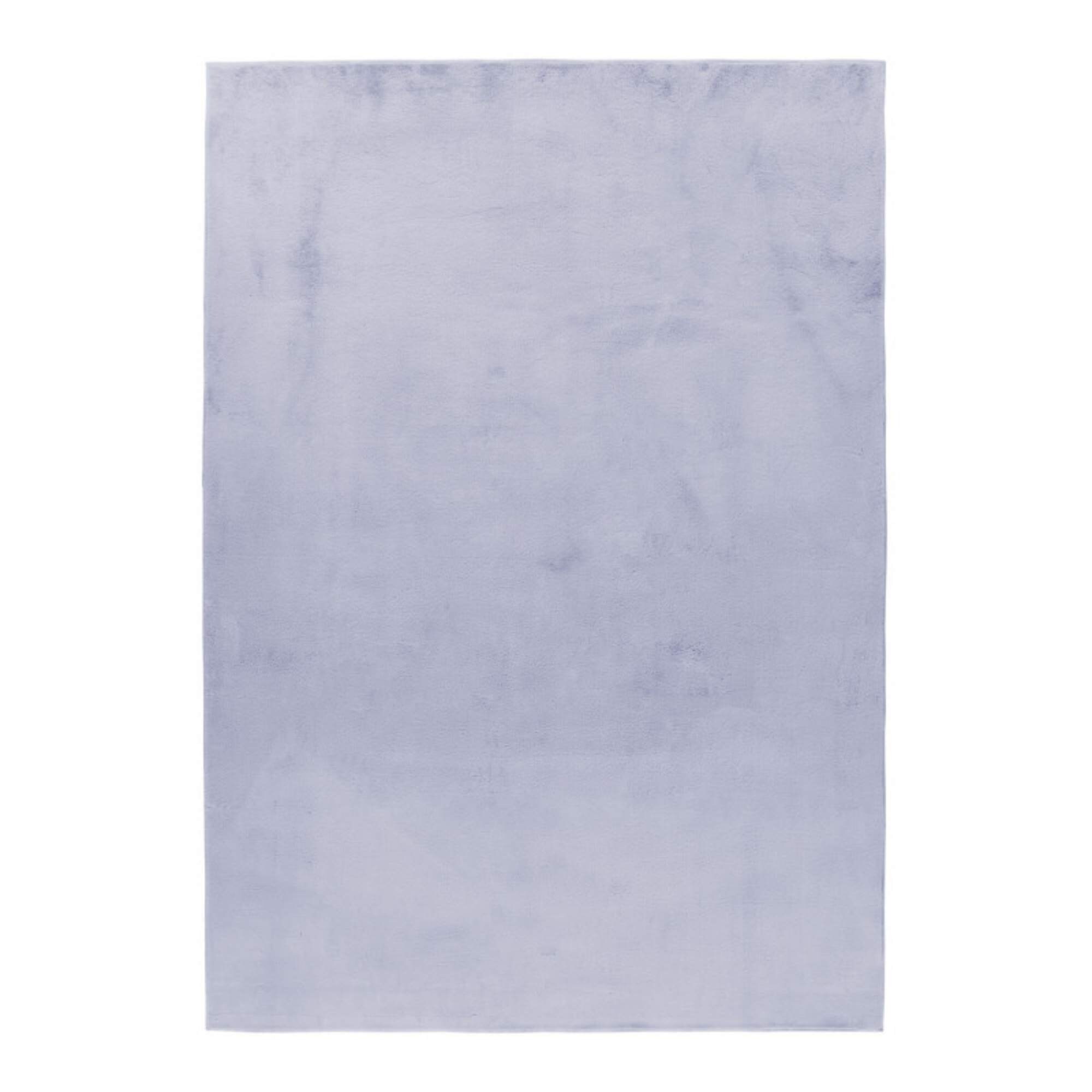 Weicher Hochflor Teppich Wohnzimmer Einfarbig, Felloptik, Flauschig, Rutschfest,