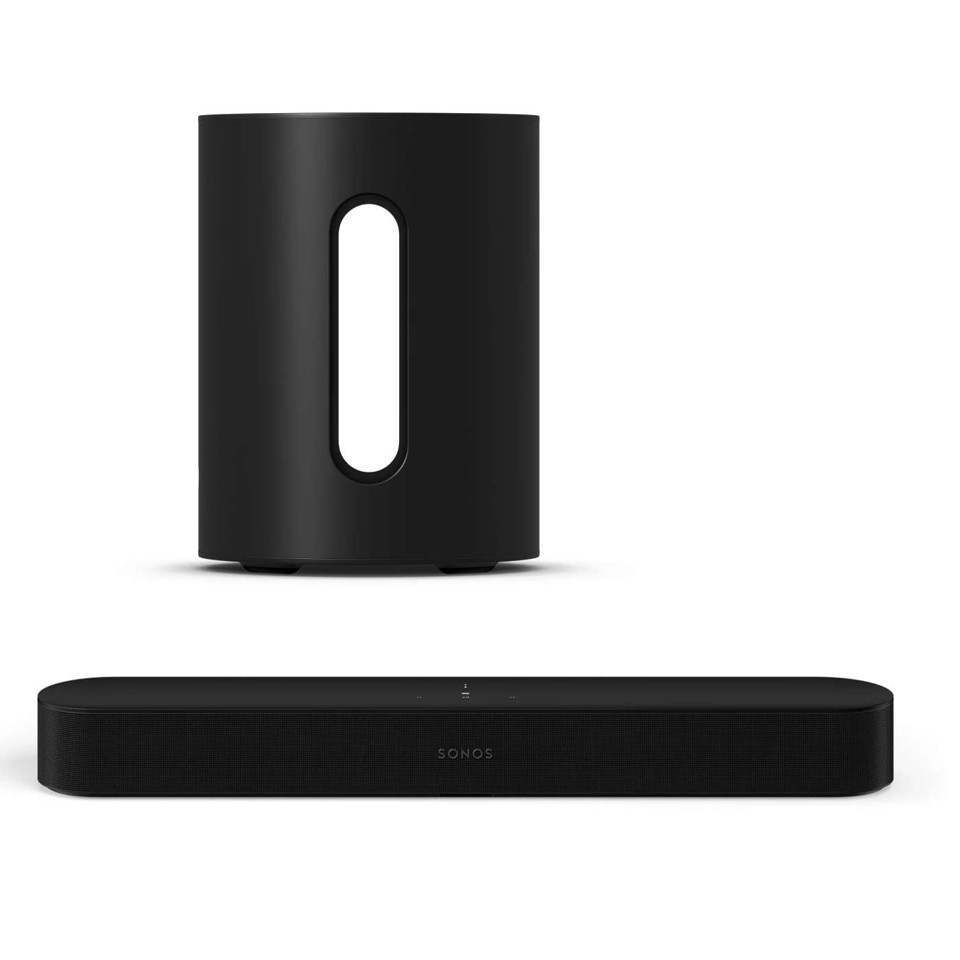 Sonos - BeamBlack (Gen2) &Sub MiniBlack - Bundle