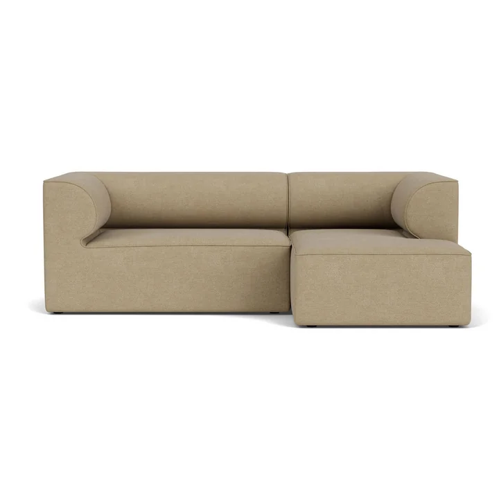Audo - Eave 96 2-Sitzer Sofa, Eckmodul rechts, Bouclé 02, beige