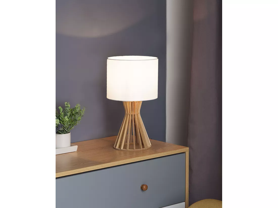 Lampe à poser CARRION Marron clair