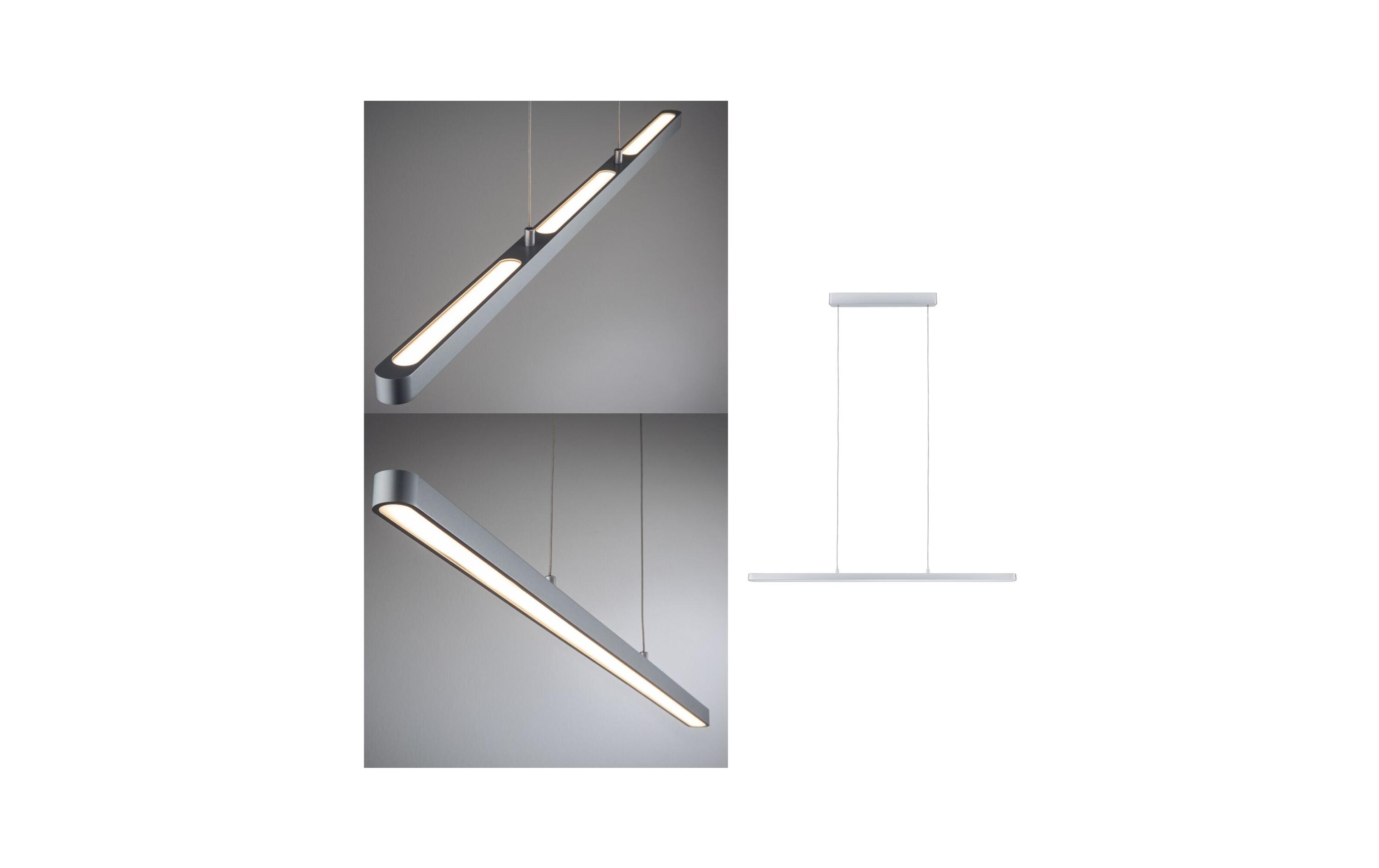 Pendelleuchte Lento, 42 W, 2700 K, Chrom<br>LED Hängeleuchte