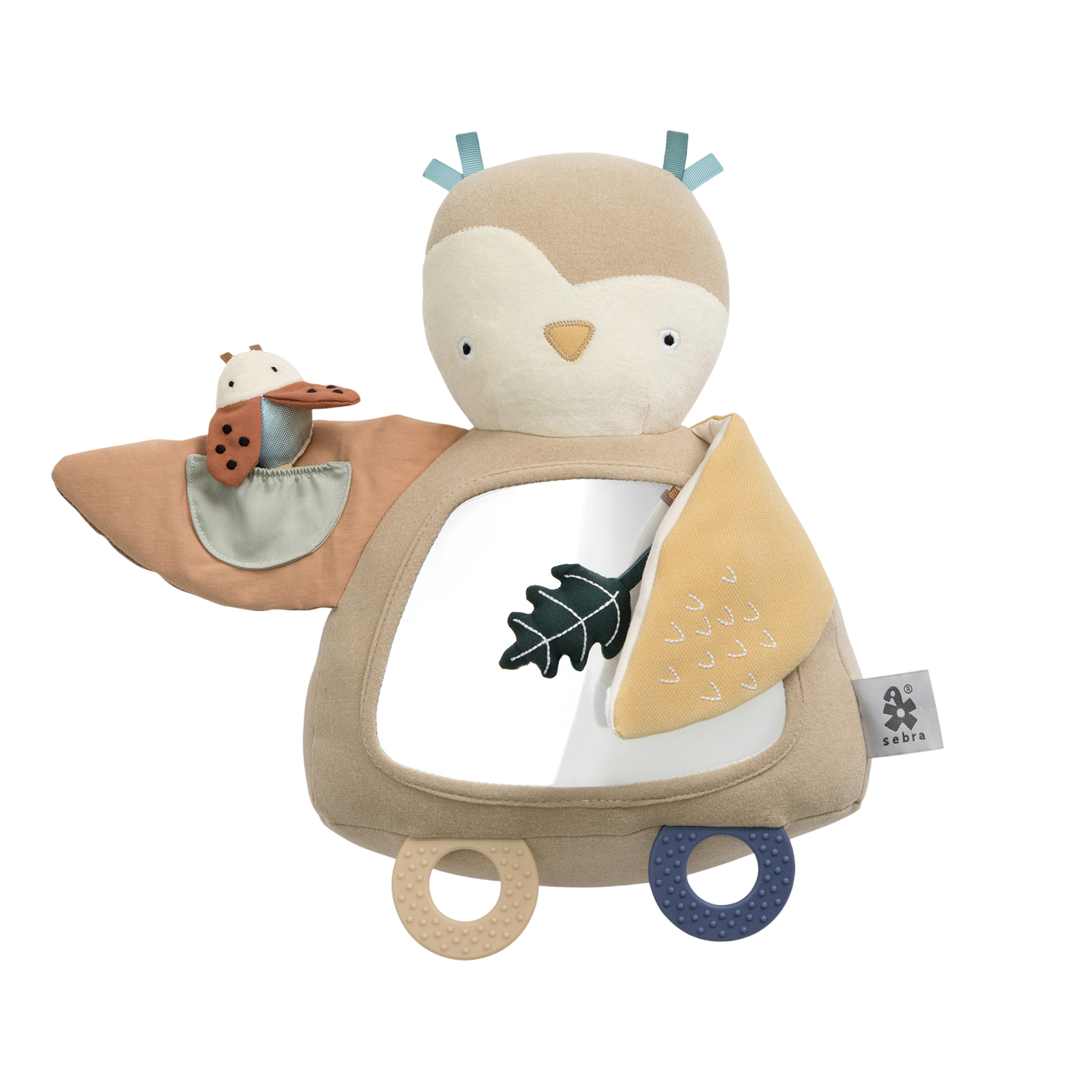 Baby Aktivitätsspielzeug, Blinky die Eule, maple beige