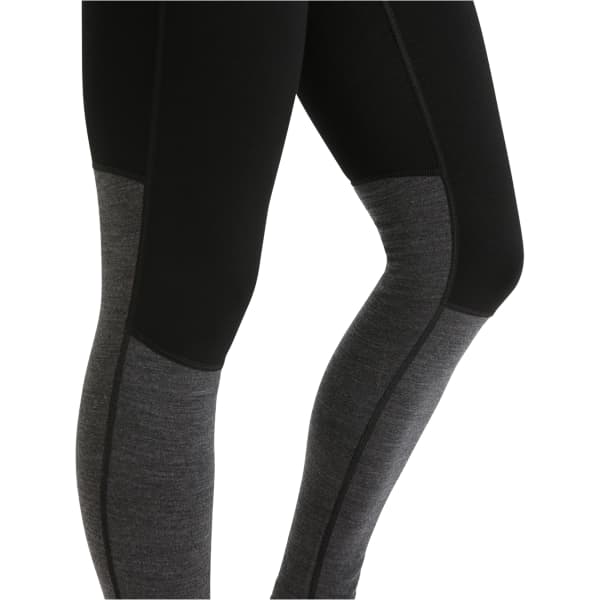 Collant thermique ICEBREAKER W MERINO ZONEKNIT 200 BLACK/JET HTHR/CB