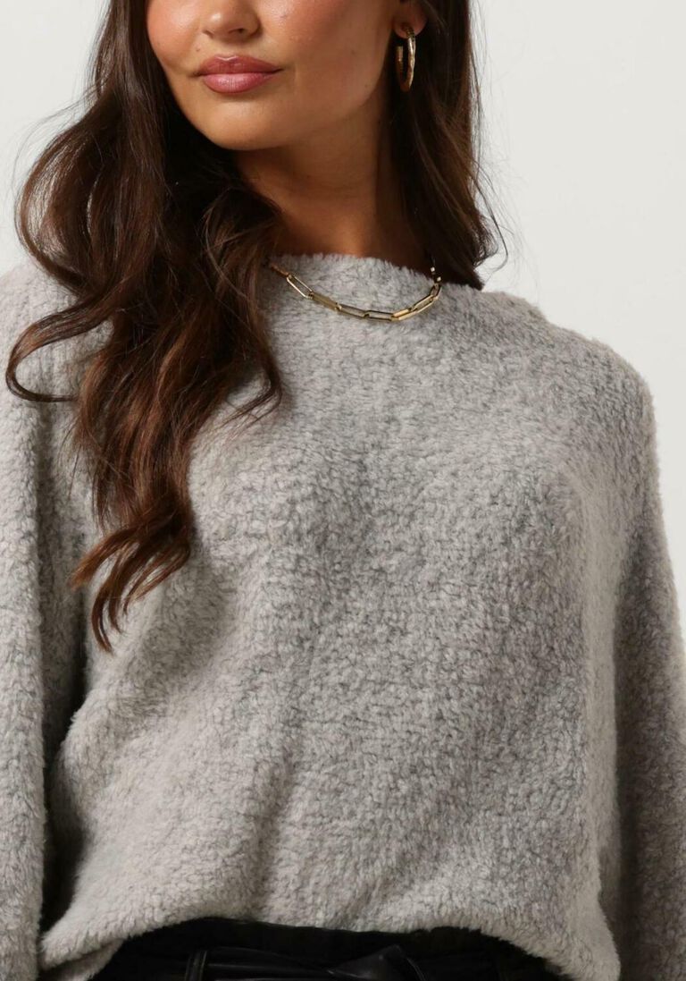 KNIT-TED lichtgrijze knit-ted trui nala