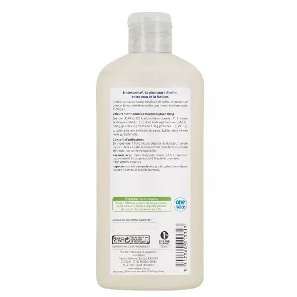 Óleo de Amêndoas Doces Natessance 250ml