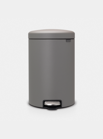 NewIcon Pedaalemmer 20 liter - Mineral Concrete Grey