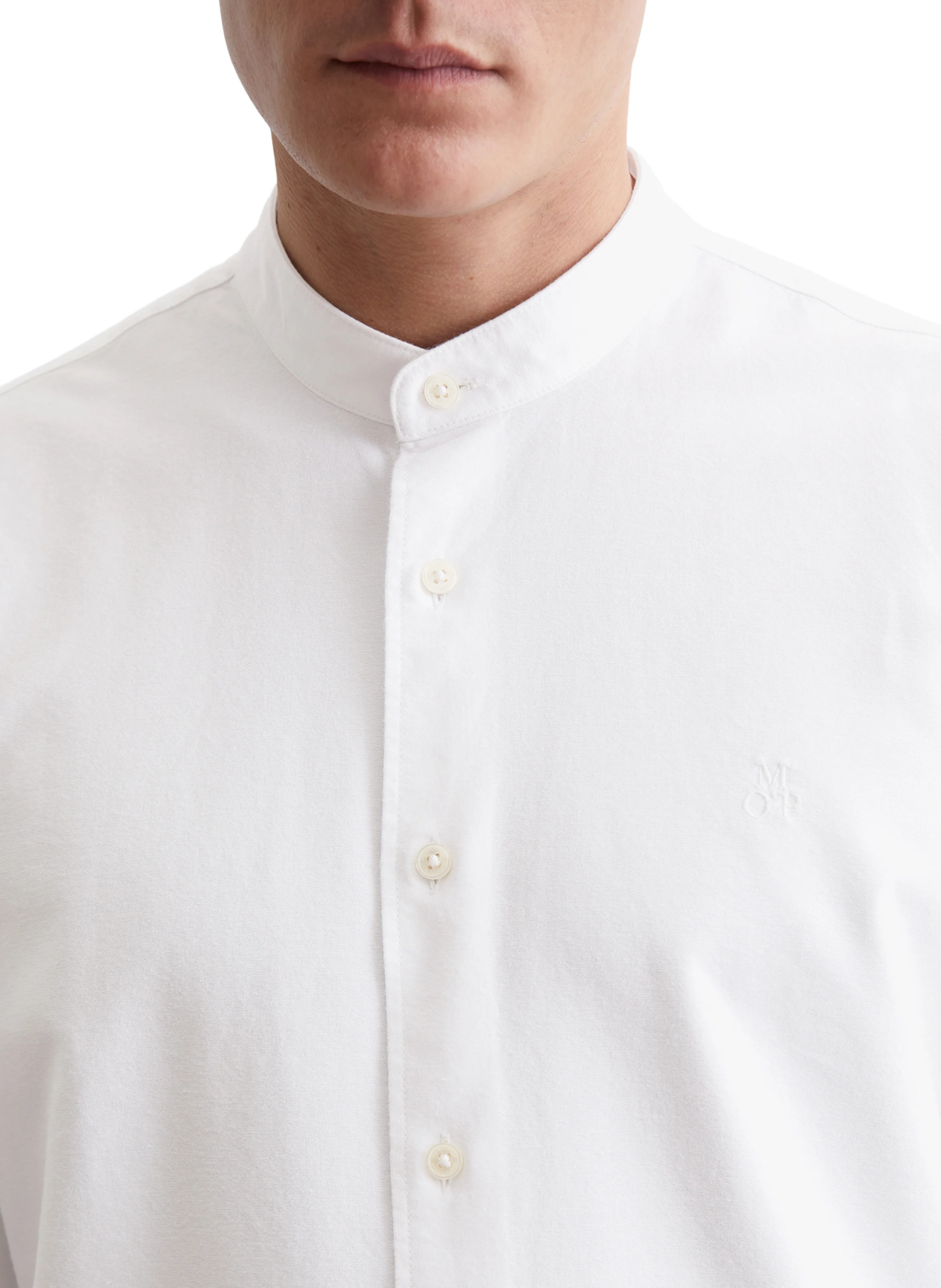 CHemise droite en coton | Blanc