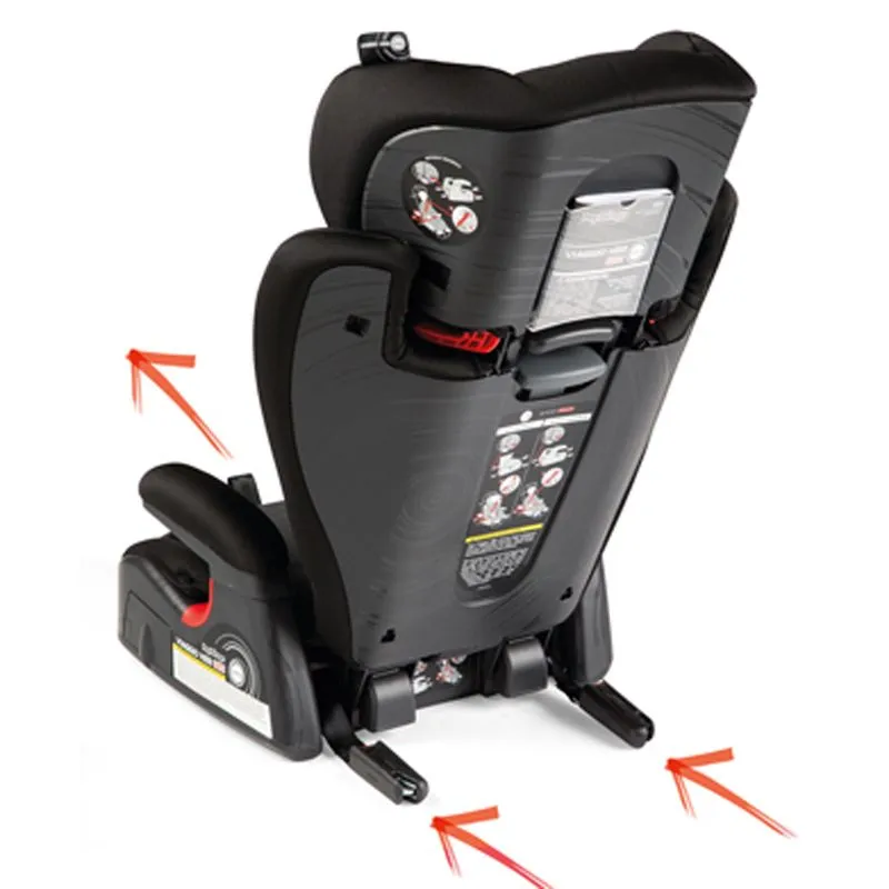 Peg Perego Siège d'Auto Rehausseur Viaggio Hbb 40-120lb - Crystal Noir