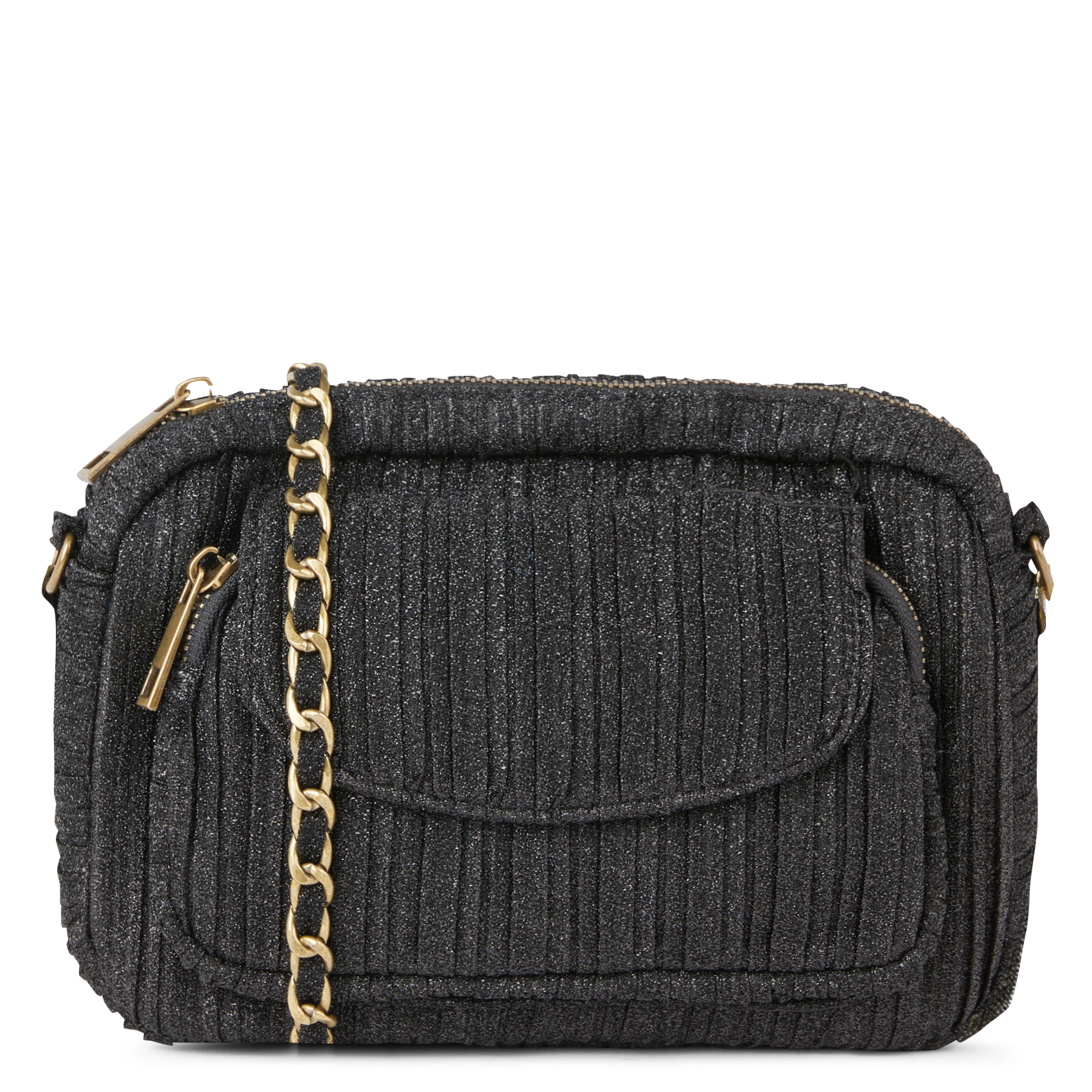RONJA NAINA - Sac bandoulière pailleté | Noir