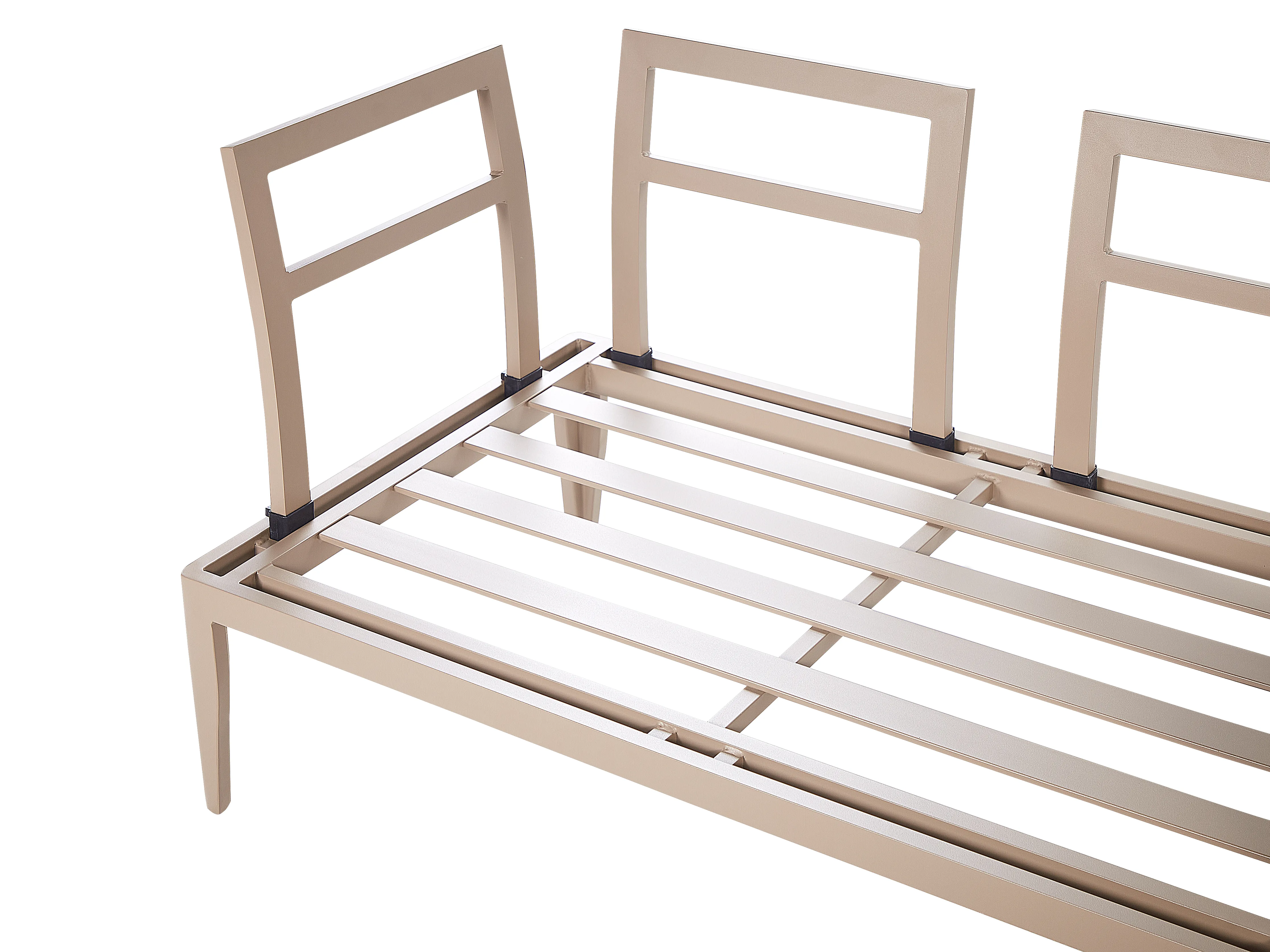Tuin hoekloungeset met tafel 6-zits RIMA III linkszijdig modulair Metaal Lichtbeige