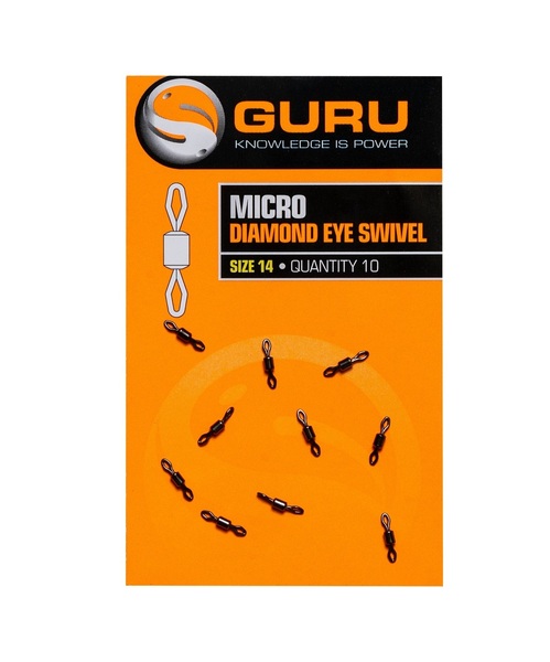 Émerillons Micro à Œillet Diamant Guru Taille14 (10pcs)