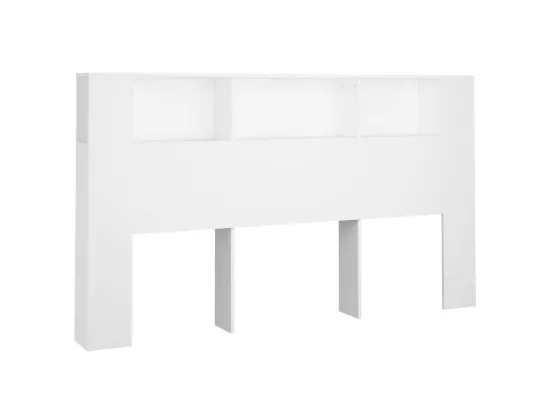 Armoire de tête de lit Blanc 180x18,5x104,5 cm