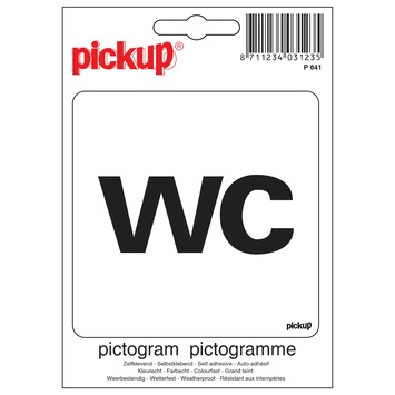 Pickup pictogram wc 10x10 cm