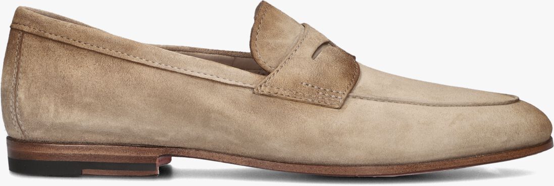 beige santoni loafers 18837 carlo