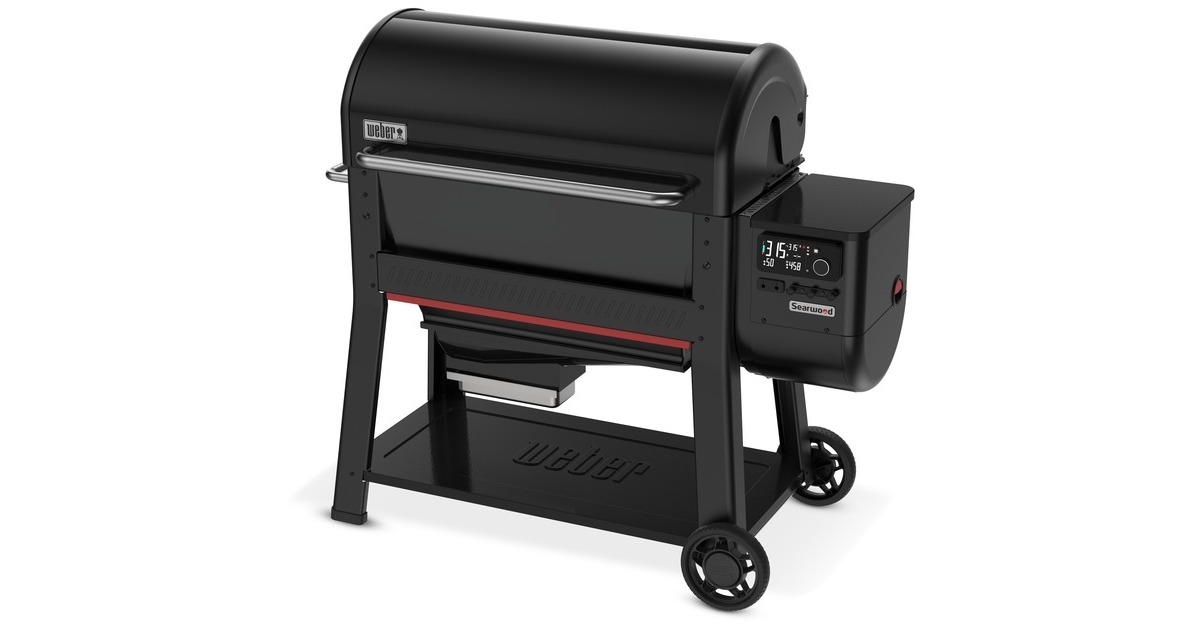WeberSearwood XL Pellet Grill barbecue  (Zwart, WLAN en Bluetooth, bediening via app)