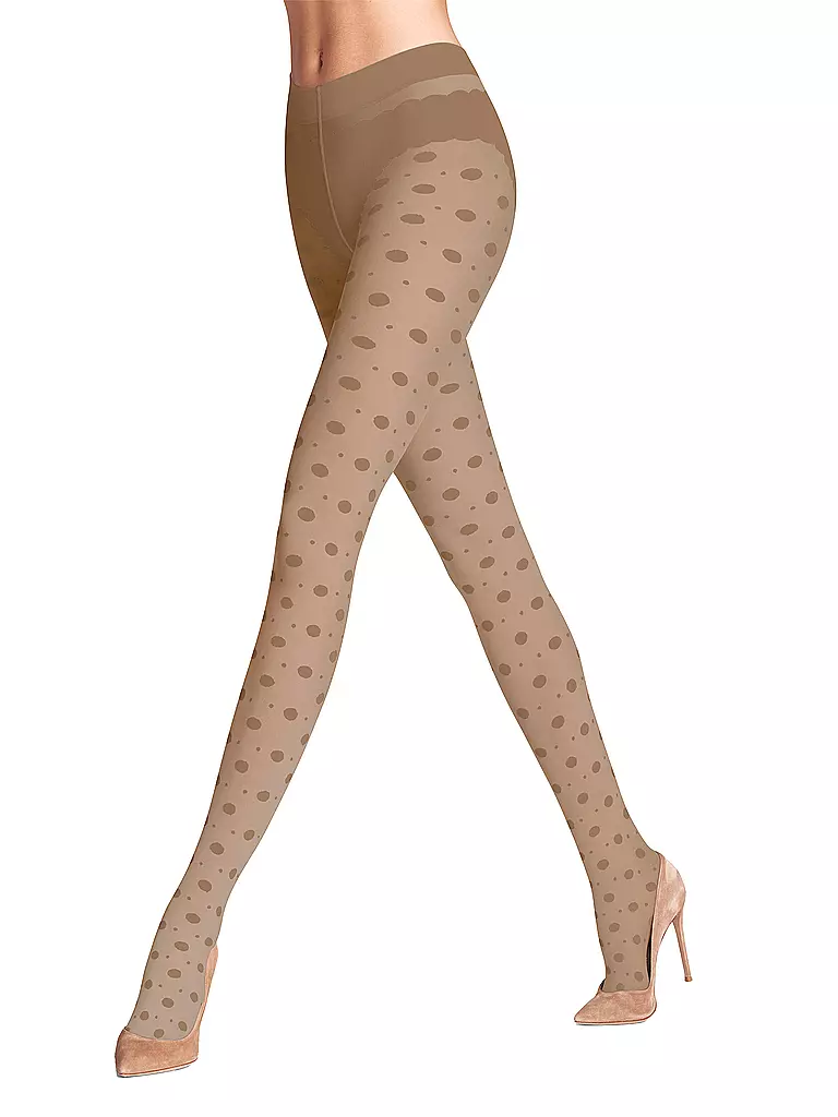 FALKE Modestrumpfhose SNOW DOT powder beige