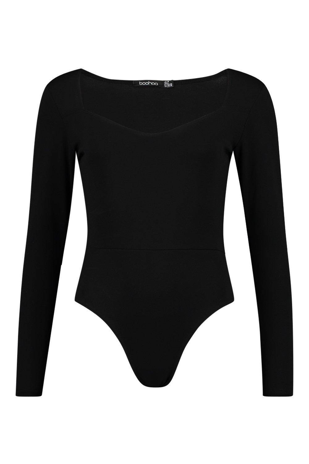 boohoo Sweetheart Neck Bodysuit