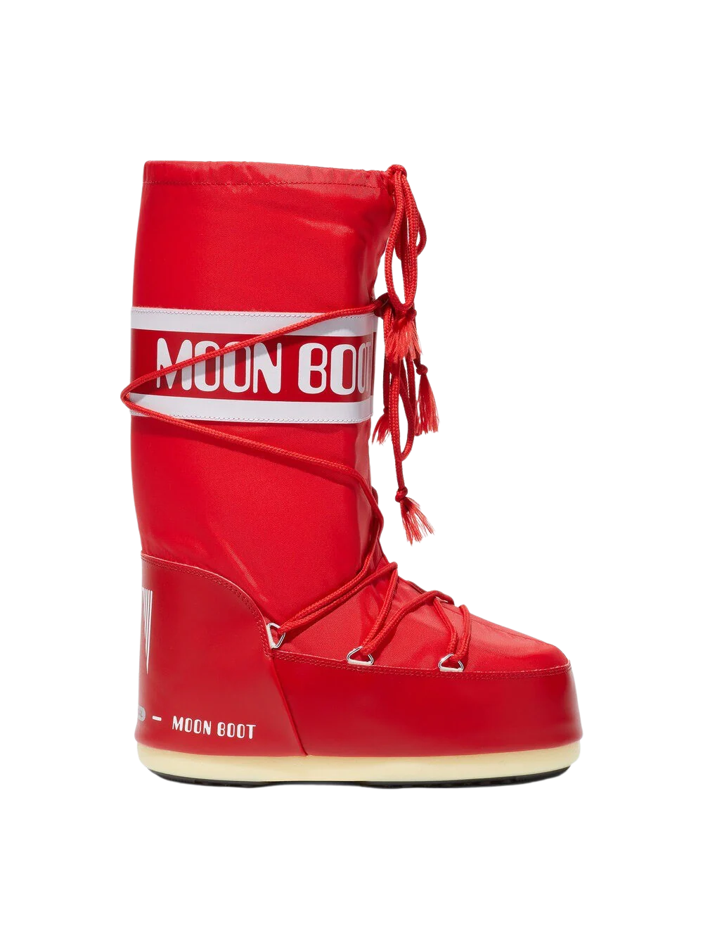 MOON BOOT  Icon High Nylon børnestøvle, rød - str. 23/26