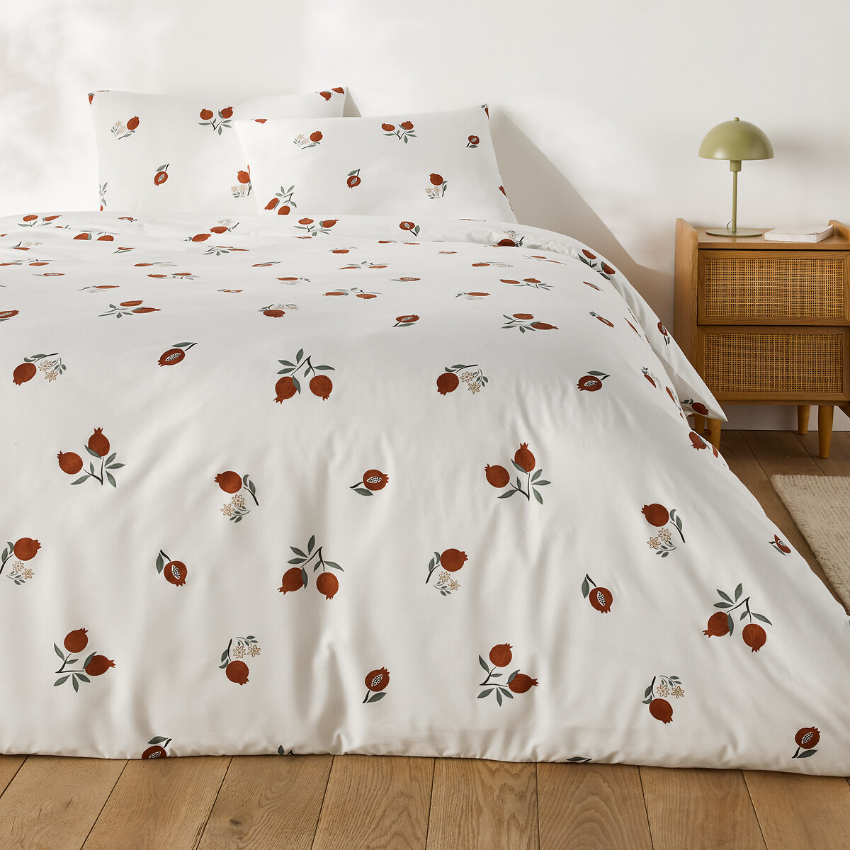 LA REDOUTE INTERIEURS<br>Conjunto de cama 50% algodão reciclado, Granada