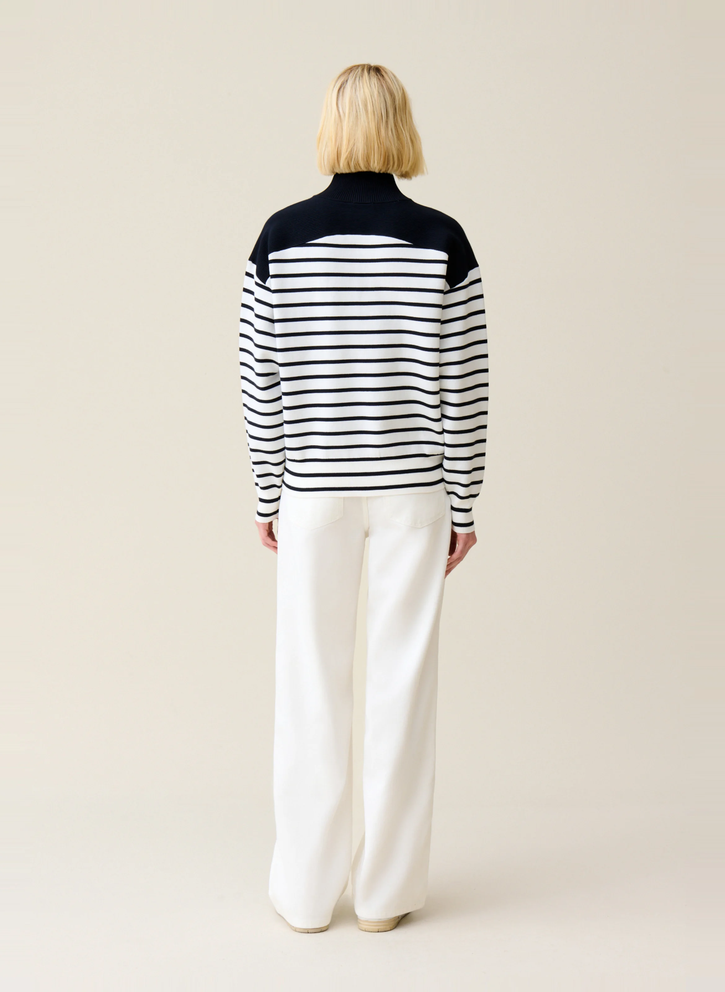Sweatshirt ample rayé | Multicolore