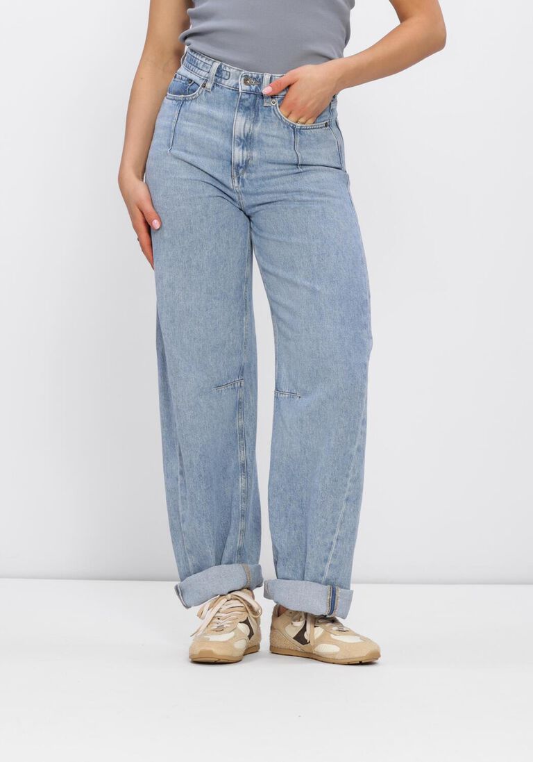 blauwe drykorn wide jeans liable barrel