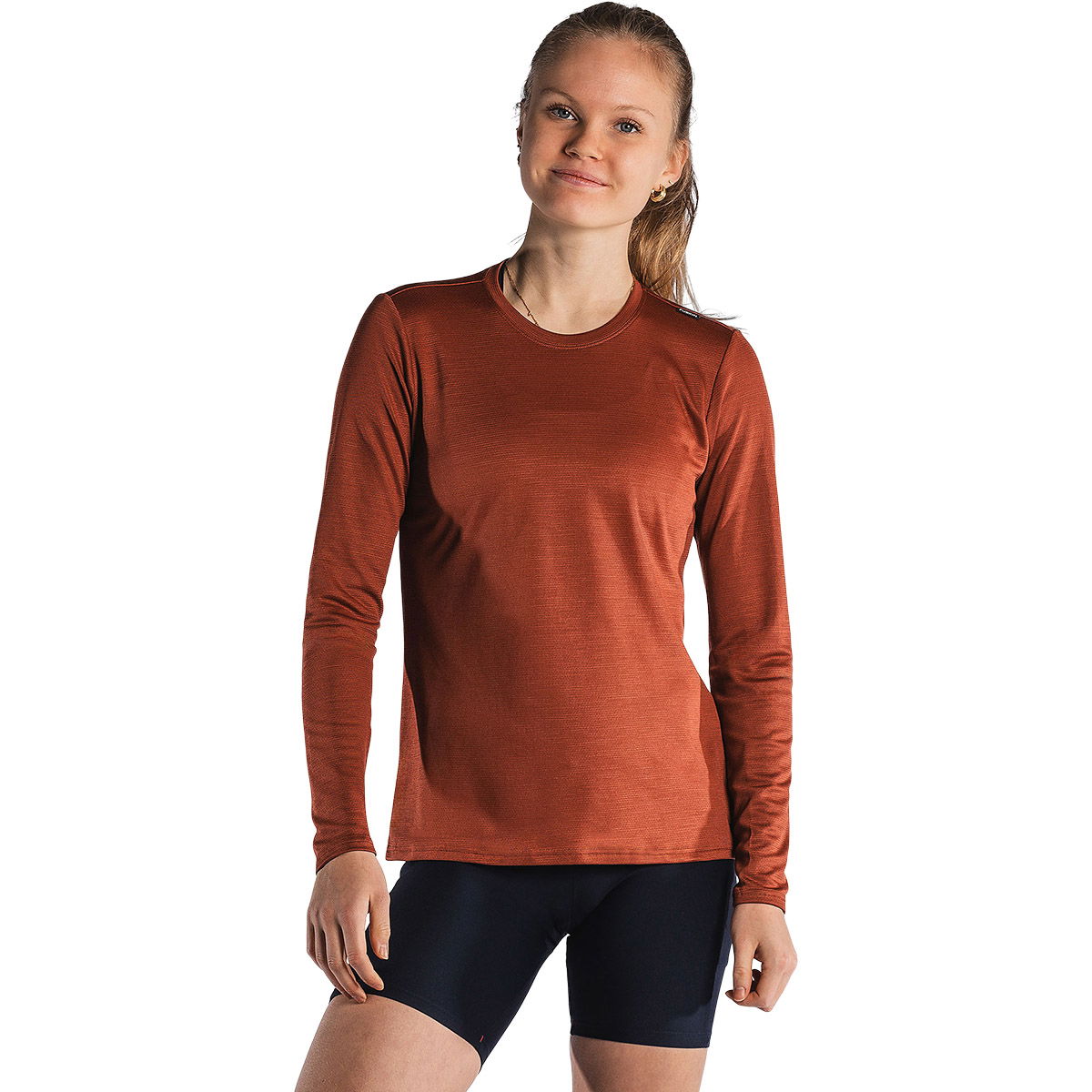 FUSION Technical Langærmet Merinould T-shirt Dame