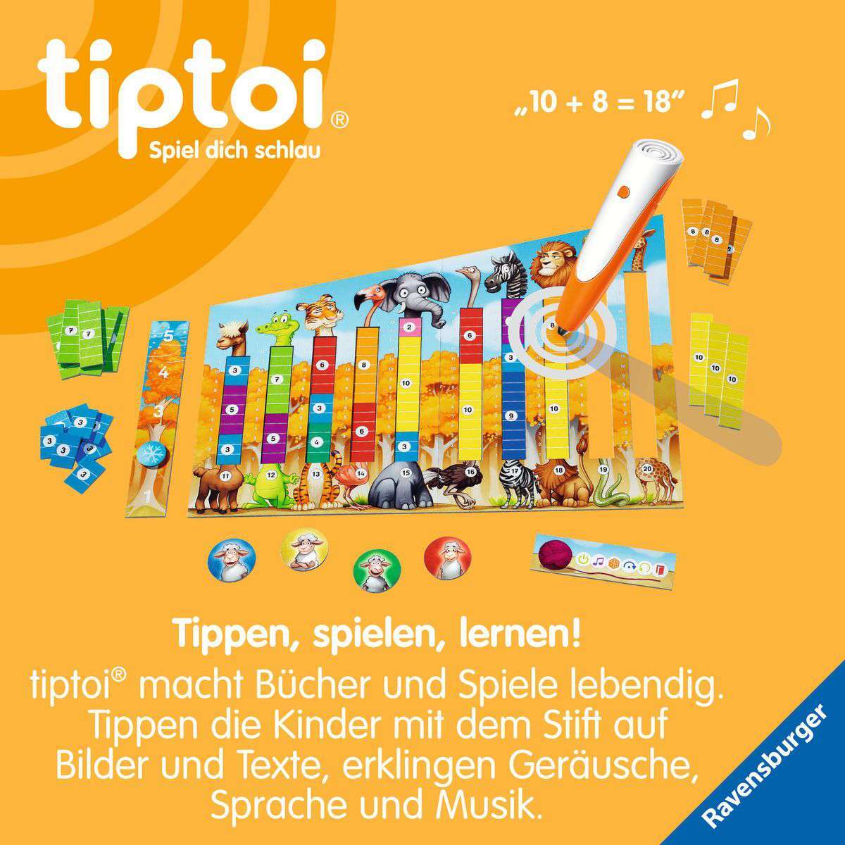 Ravensburger Spiel tiptoi® Der verrückte Rechen-Zoo